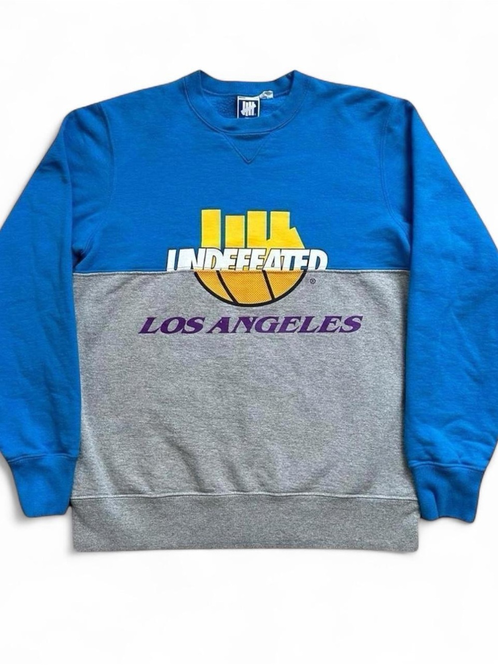 Undefeated Los Angeles Two-Tone Blue & Gray Crewneck Sweatshirt S